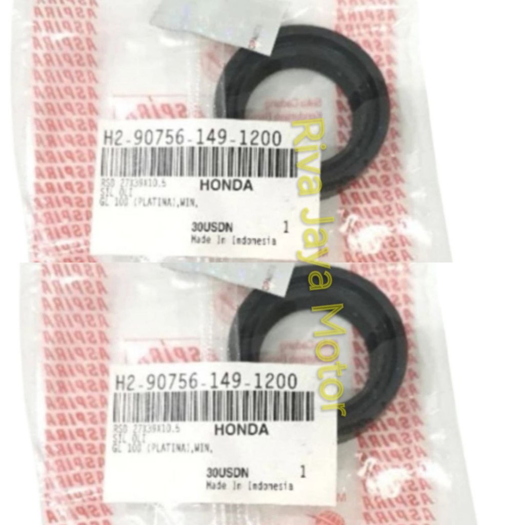 Paket 2 Pcs Seal Shock Depan GL 100 Win Satria 2 Tak Tornado Cb100 Original Aspira Astra Otoparts Si