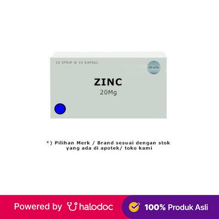 Zinc 20 mg 10 Tablet - Obat Diare - Halodoc