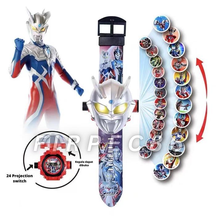 JAM TANGAN ANAK DIGITAL LED PROYEKTOR ULTRAMAN ANAK GROSIR MURAH - ULTRAMAN ZERO