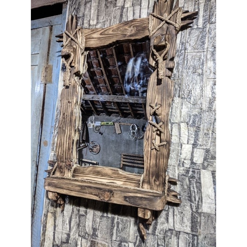 Cermin vintage lawasan kayu cermin kaca kayu jadul vintage cermin vintage cermin kamar cermin hotel 