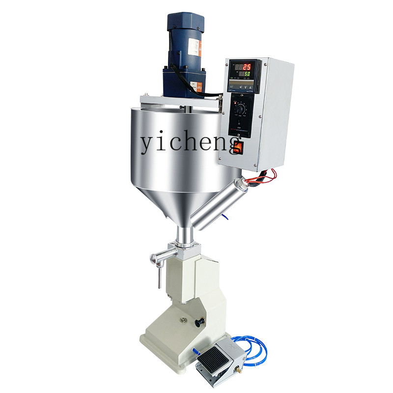 semiautomatic filling machine, paste liquid filling machine pneumatic quantitative heating stirring 