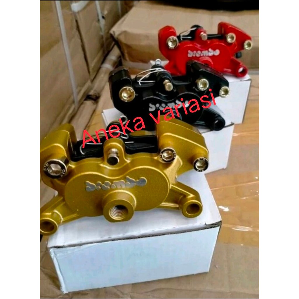 Kaliper Kepala Babi Rem Cakram 4 piston Brembo Mini Universal