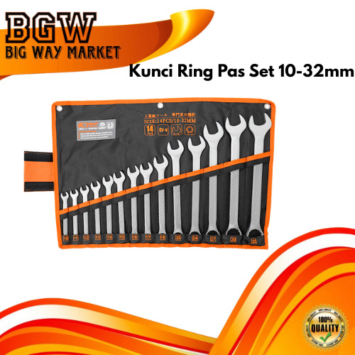 Kapusi Kunci Ring Pas Set 10-32mm Crv K-6158