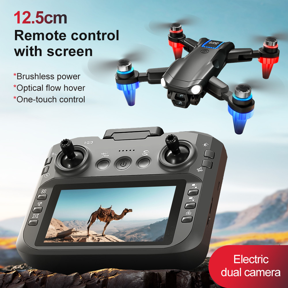 M9 Mini Drone Professional HD 4K Camera 24G WIFI FPV Brushless Drone Motor Folng Quadcopter for Aeri