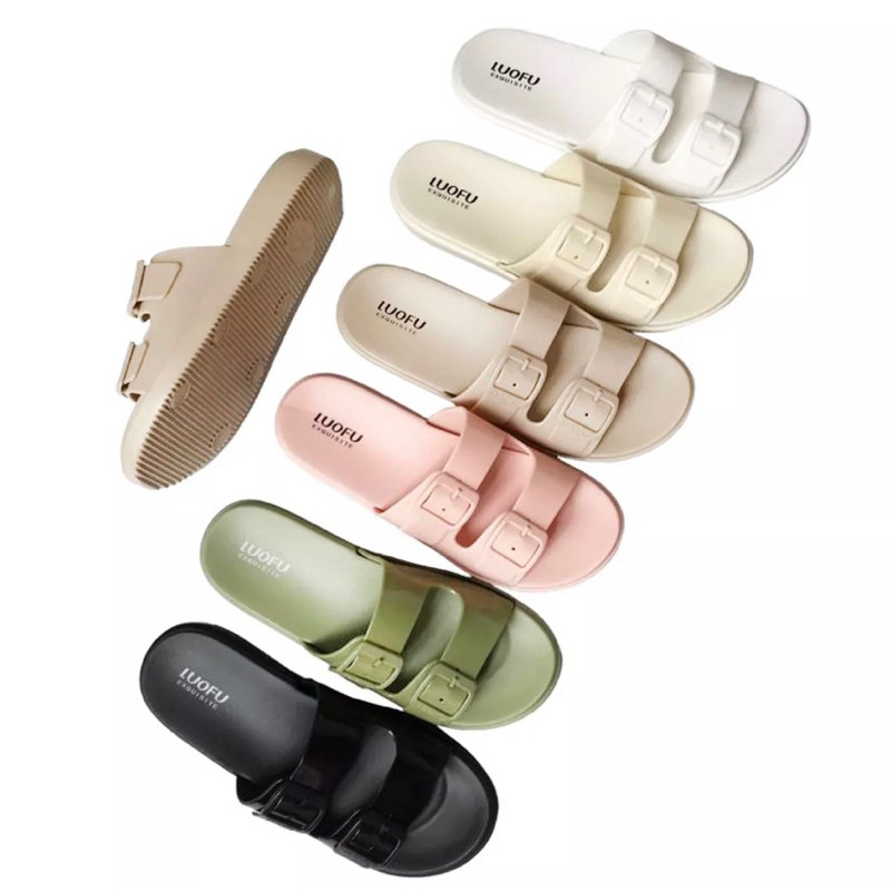 LUOFU ORIGINAL Sandal slop wanita import Sandal luofu wanita murah size 36-40 Luofu Import