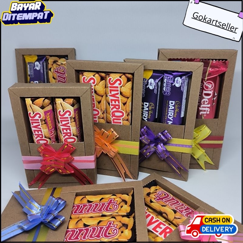 COD Hampers Coklat mini Silverqueen | Kado ulangTahun Coklat | Kado Valentine Coklat Silverqueen