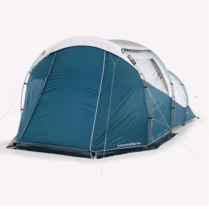 Tenda Camping Kemah Arpenaz 4.1 Fresh & Black 4 Orang 1 Ruang Tidur Quechua Outdoor Hujan