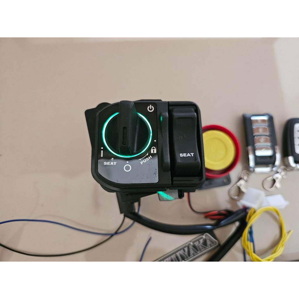 keyless + alarm bisa stater dr remot buat motor beat deluxe street genio scoopy vario 110 125 150