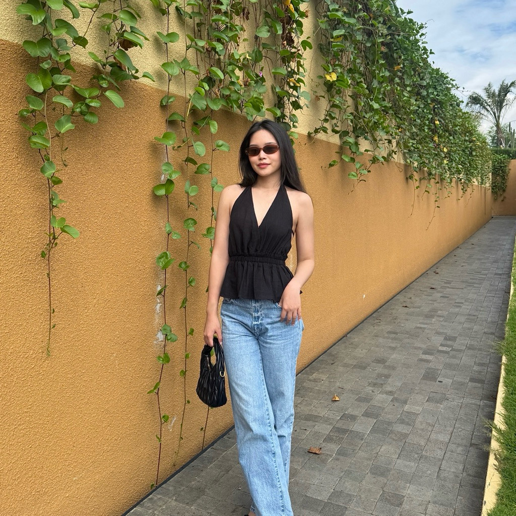 SERESHOP [oddsthelabel] Daisy Halter Top | Atasan Halter Backless Top