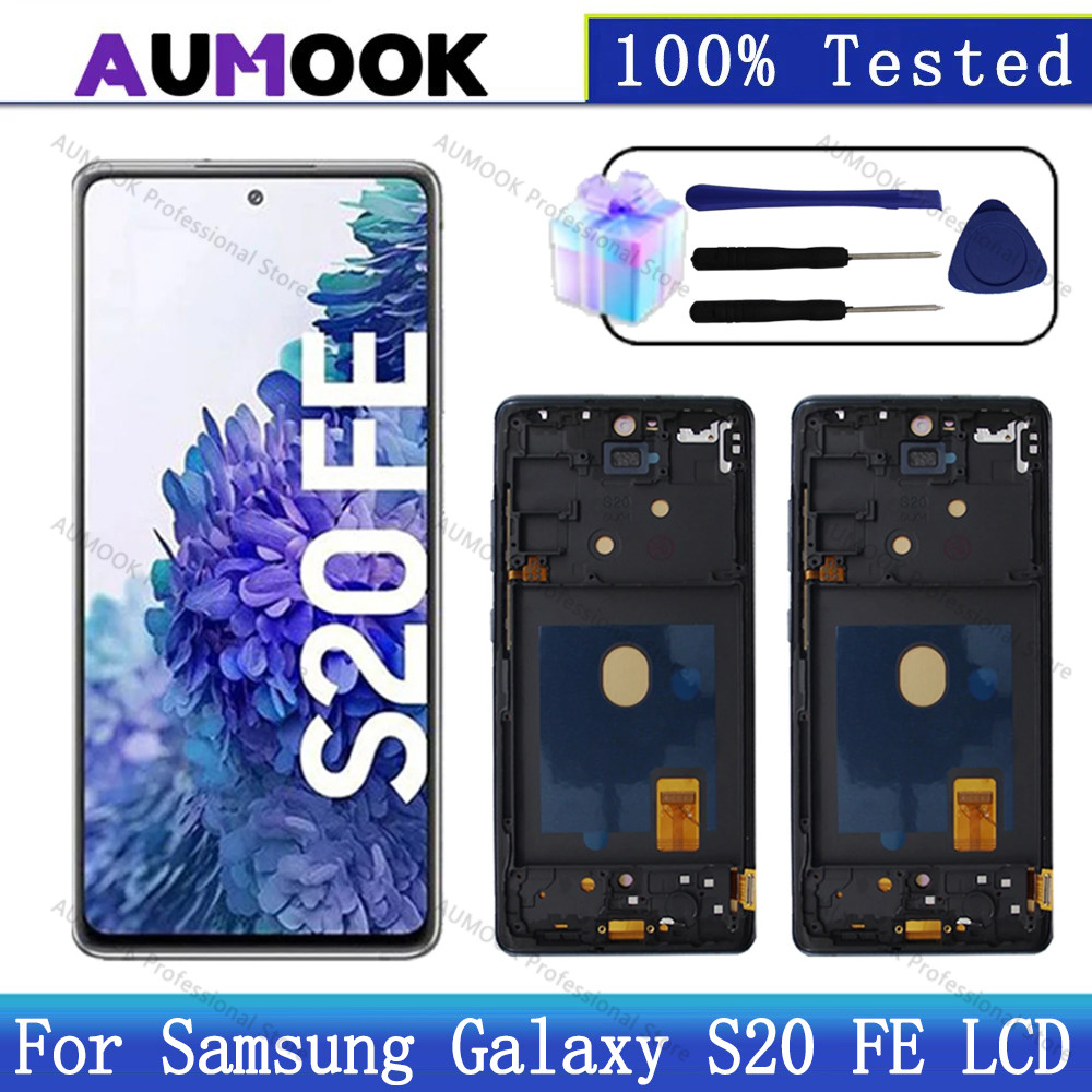 Super AMOLED For Samsung Galaxy S20 FE LCD splay SM-G781B/DS Tou Screen gitizer For S20 FE 5G AMOLED