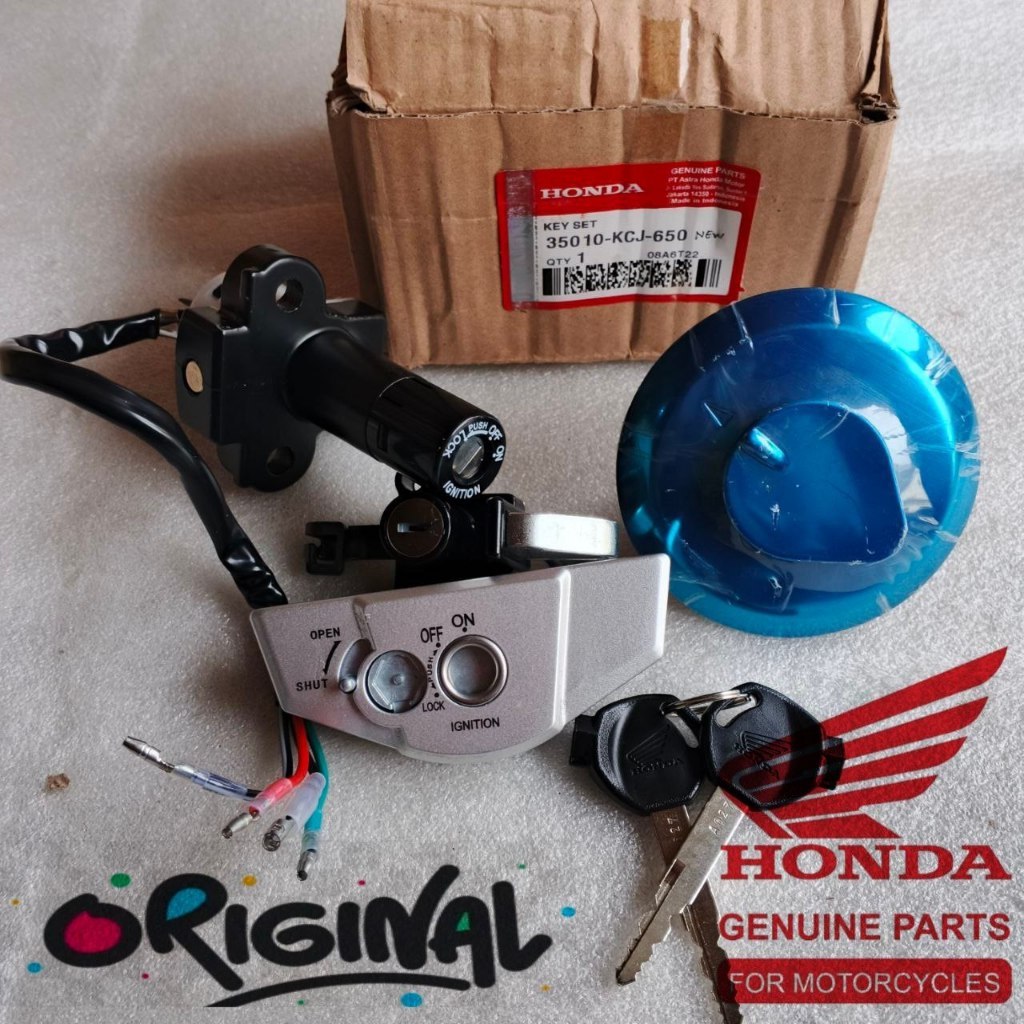 KUNCI KONTAK ASSY SET KCJ - 650 TIGER REVO / TIGER NEW ORI OEM HONDA