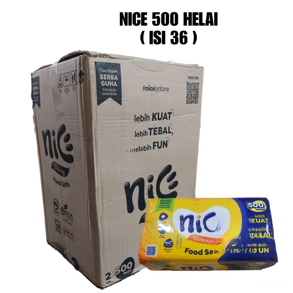 ATS TISSUE NICE 500 HELAI / TISU SERBAGUNA NICE LIVING 250 SHEETS 2 PLY KEMASAN BARU FOOD SAFE