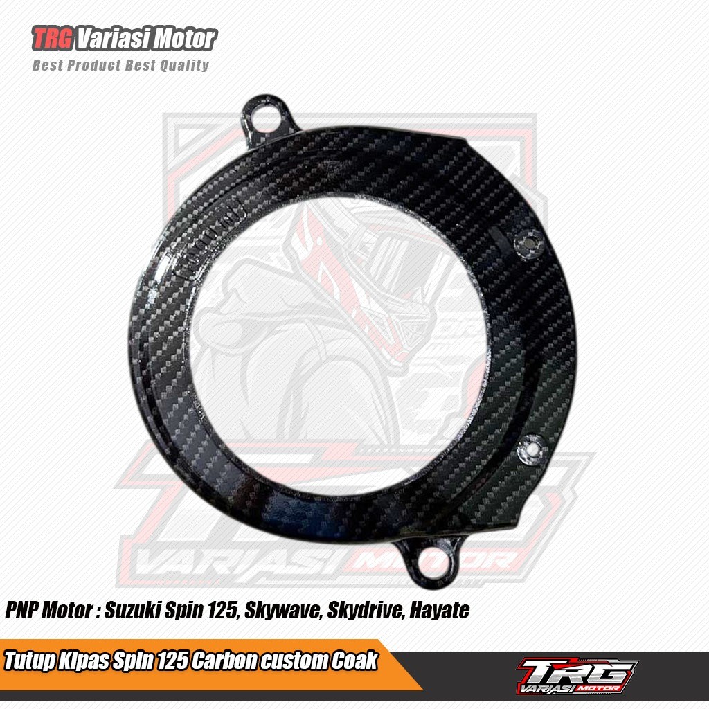 Tutup Kipas Spin 125 Carbon WTP Costum Coak Cover Kipas Spin 125 Original TRG