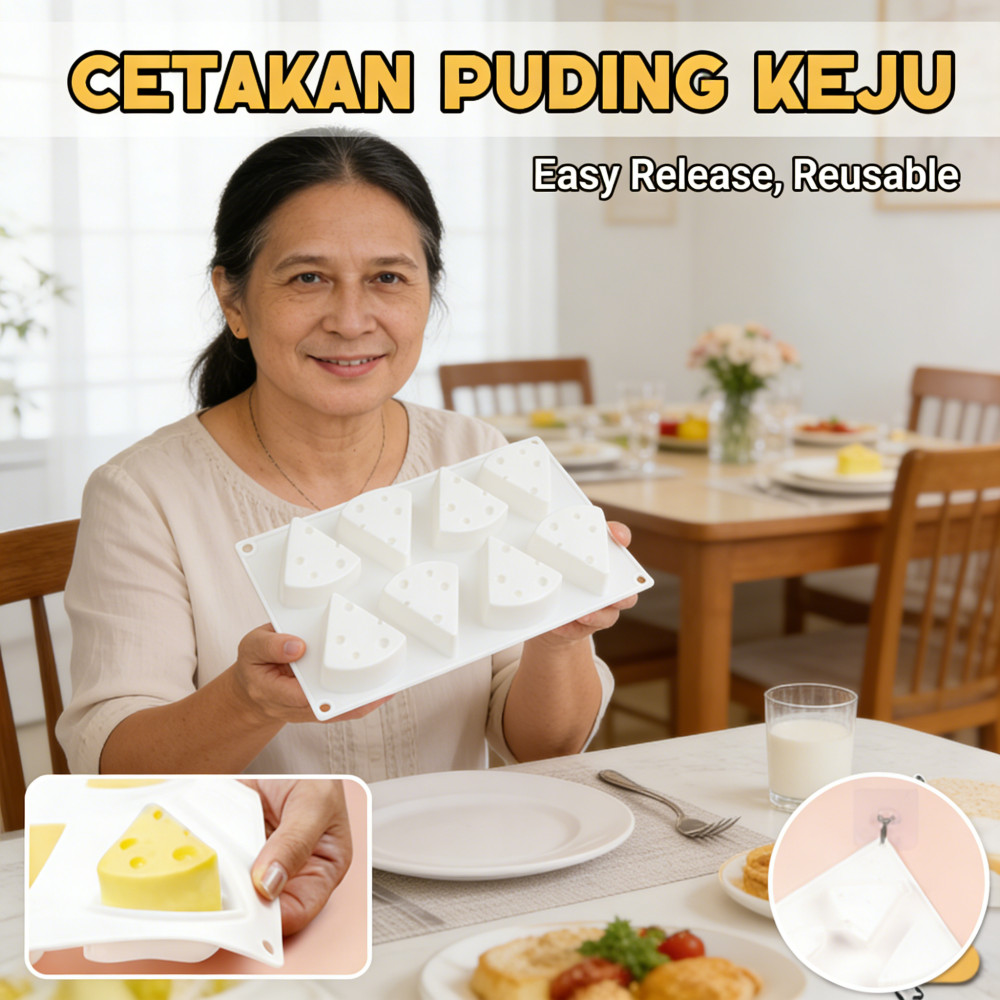 Keju Bentuk Mould Kue DIY Coklat Puding Cheese Cake