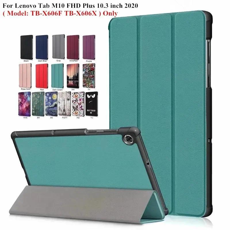For Lenovo Tab M10 FHD Plus 10 3 Case TB-X606F TB-X606X 2020 Folng Stand Smart Cover for Lenovo Tab 
