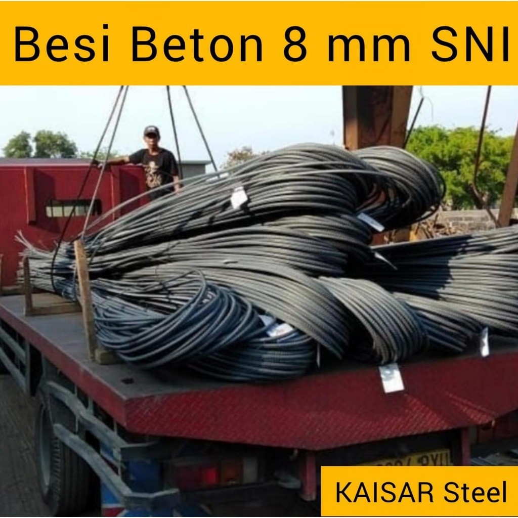 new - Besi Beton 8 mm polos SNI