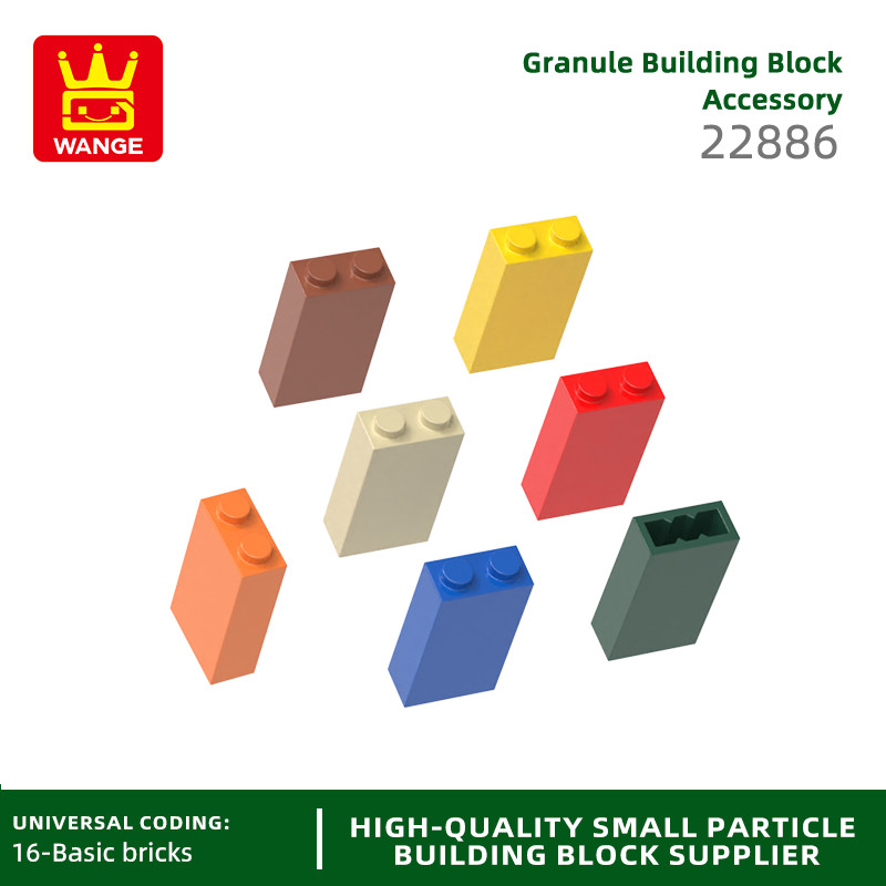 Wange 50 sztuk/partia 22886 cegła 1x2x3 klocki Moc kolor akcesoria kompatybilne z cegłą DIY części z