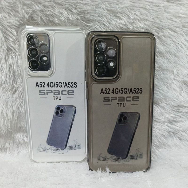 Soft Case Casing Original Space Samsung A52 4G/5G/A52S  Silikon Bening Transparan Pelindung Belakang