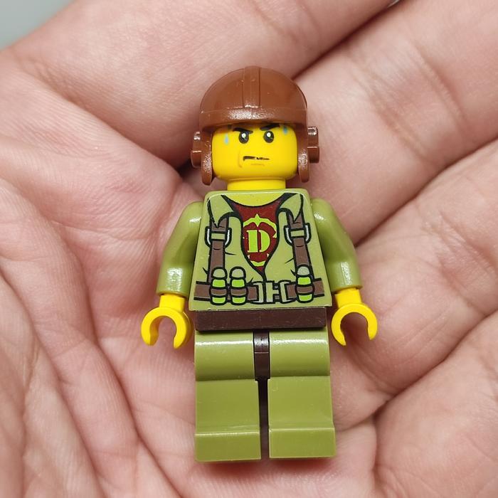 Mini Figure Lego Dino Helicopter Pilot Minifigs Brick Original TERBAIK...