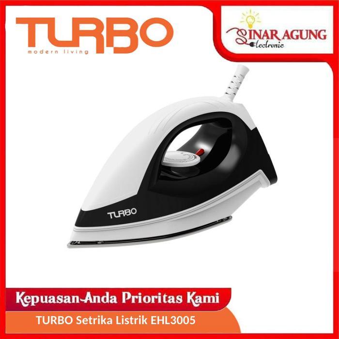 TURBO EHL3005 / EHL-3005 SETRIKA LISTRIK HITAM - GARANSI RESMI - Hitam