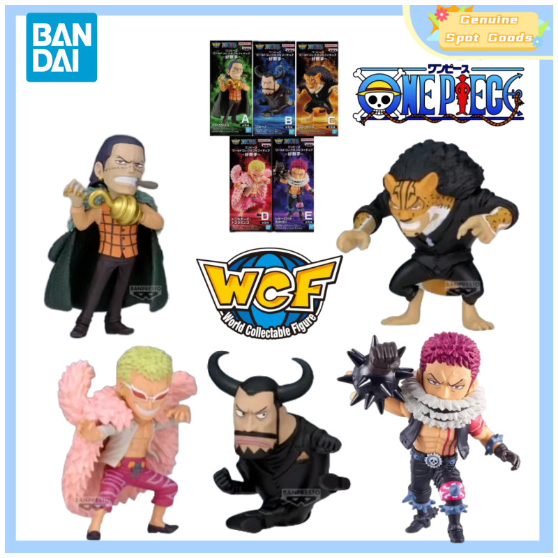 Genuine Bandai ONE PIECE WCF Luffy Good Rival Lucci Crocodile Doflamingo Anime Action Model Figure G
