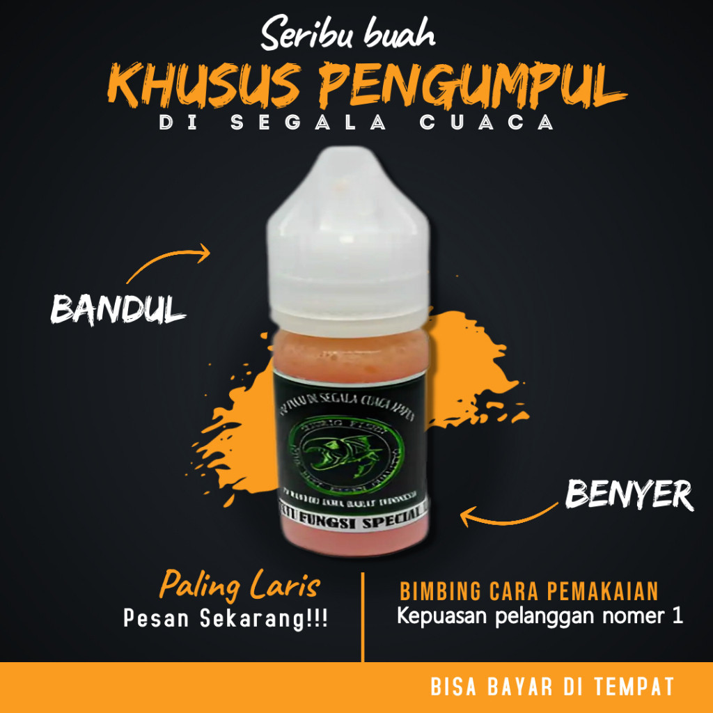 Esen Pengumpul Pancing Liar Multifungsi Ikan Premium Oplosan Nila Aroma Mas Essen Mujaer Ampuh Rame 