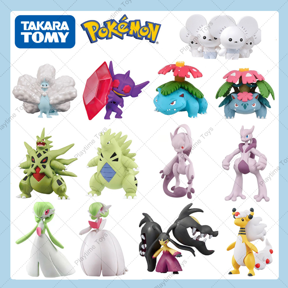 Pokemon Anime Figure Model Doll Mawile Sableye Mewtwo Wattrel Deoxys Ampharos Original TAKALA TOMY S