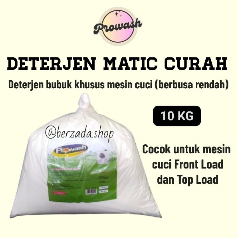 BARETSS DETERJEN MATIC CURAH 10 KG / Deterjen Lainnya / Rumah Tangga