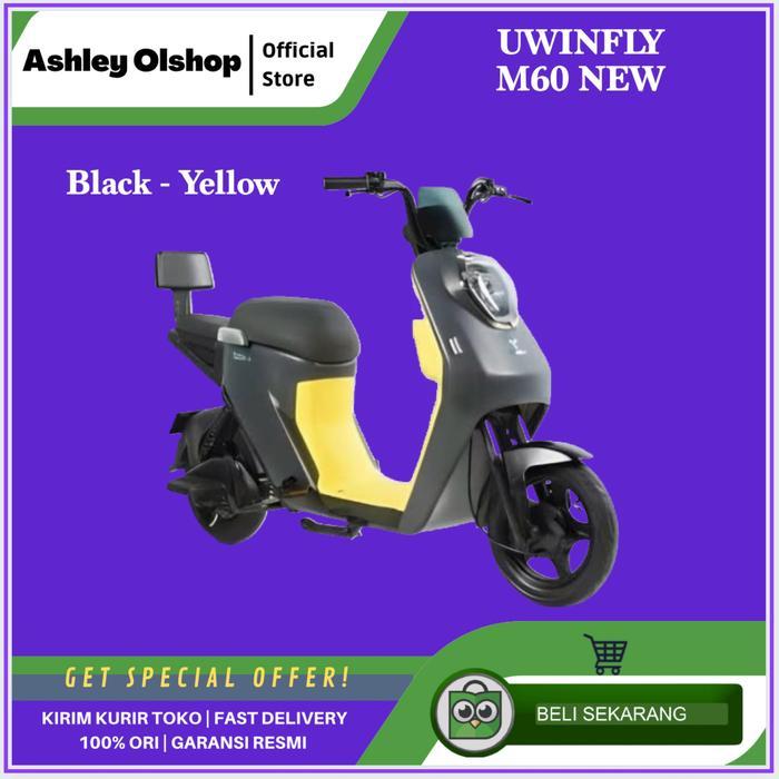 Sepeda Listrik Uwinfly M60 Selis Uwinfly M 60 Uwinfly M60 NEW - M60 Black [ORI]