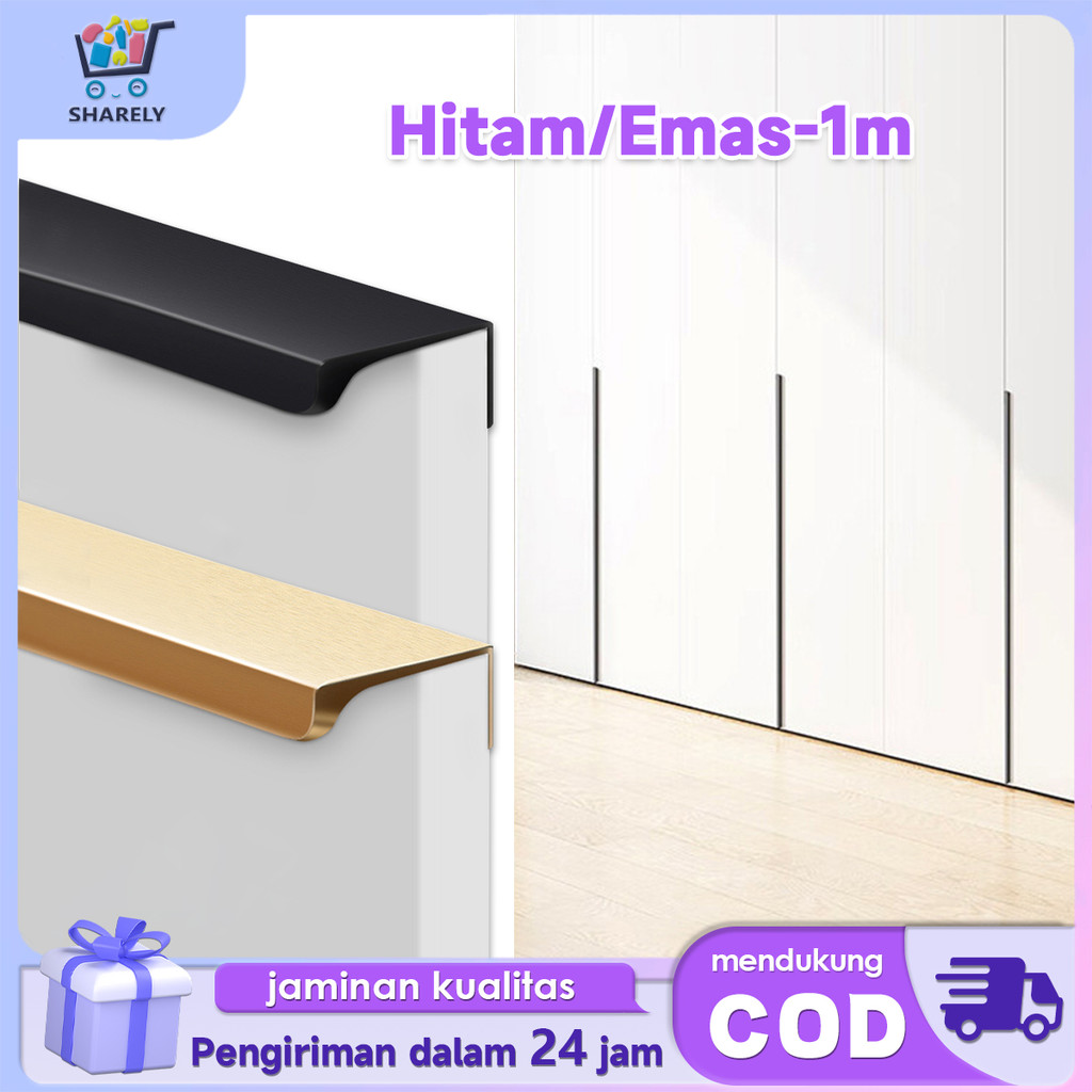 Tarikan Pintu Lemari Minimalis 100cm Gagang Pintu Lemari Invisible Handle Lemari Dapur