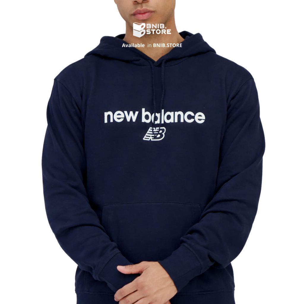 NB Hoodie Pria Essentials Sport Seasonal NAVY [NEWLMH33526P12W00L] Original