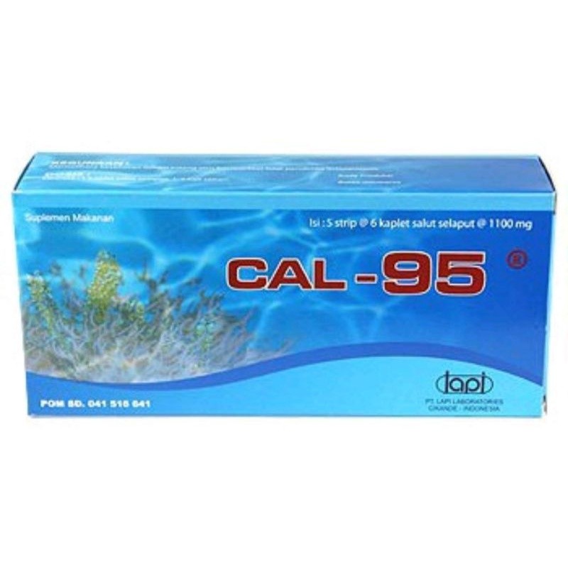 CAL 95 TABLET BOX /  suplemen calsium dan pertumbuhan tulang