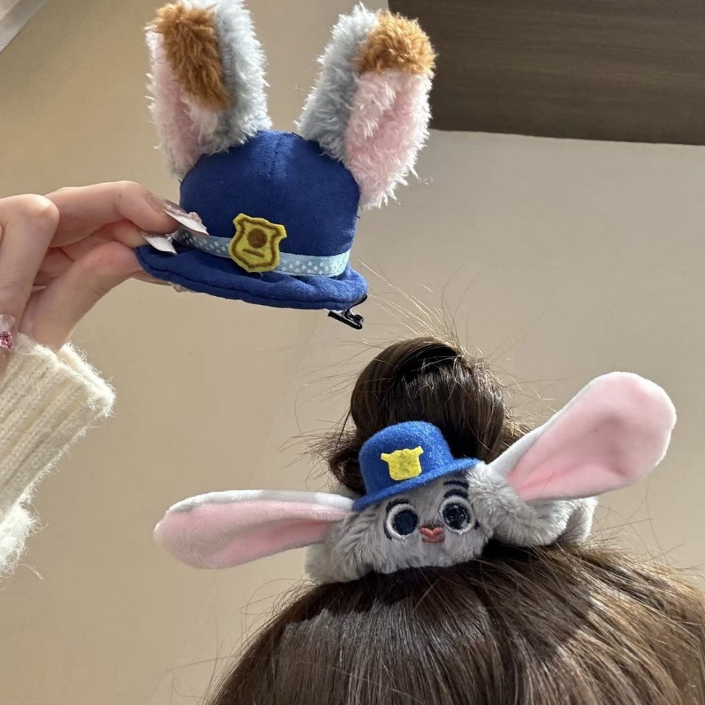 Nick Wilde Judy Hoppes Zootopia Plush Hair Accessories New Cute Side Clips Hair Bands Hair Claws for