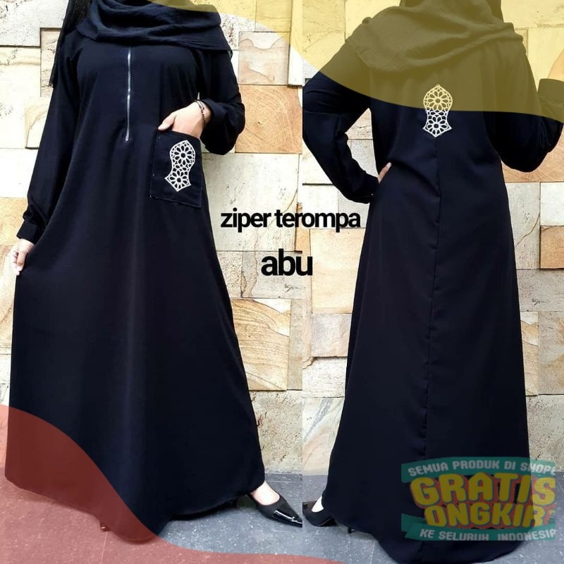 Gallery Exclusive Abaya Hitam Gamis Terompah Sakupakaian wanita lainnya