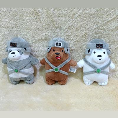 Boneka We Bare Bears Topi - Grizzly