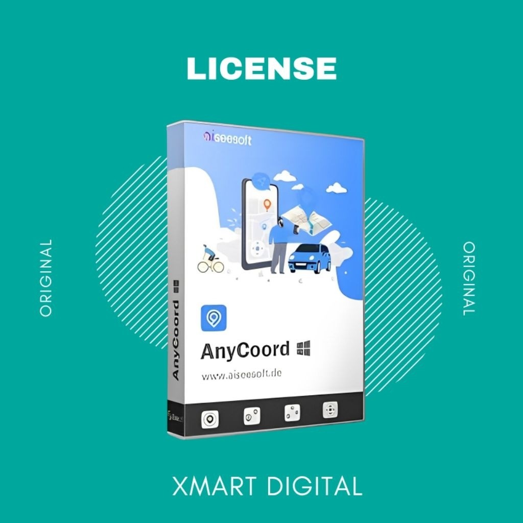 Aiseesoft AnyCoord 1Tahun Android/iPhone-GPS Location Changer-Spoofer