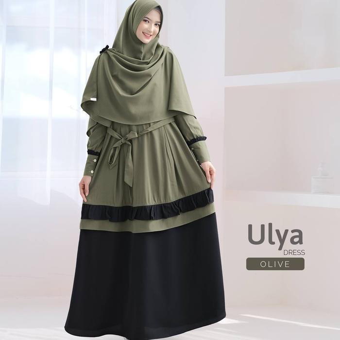 ULYA DRESS BY ANGGREKYANI - olive, M