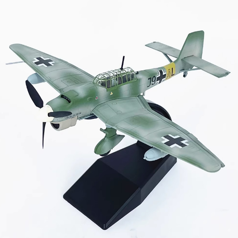 172 Scale German JU87D JU87 JU87 Stuka Bomber Model Alloy Fighter Model splay Commemorative Collecti