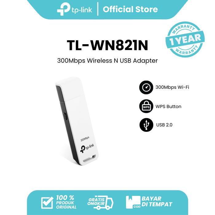 febrimaret1 TP-Link TL-WN821N | 300Mbps WiFi Adapter | USB Adapter | Wireless | WiFi Dongle | WPS | 