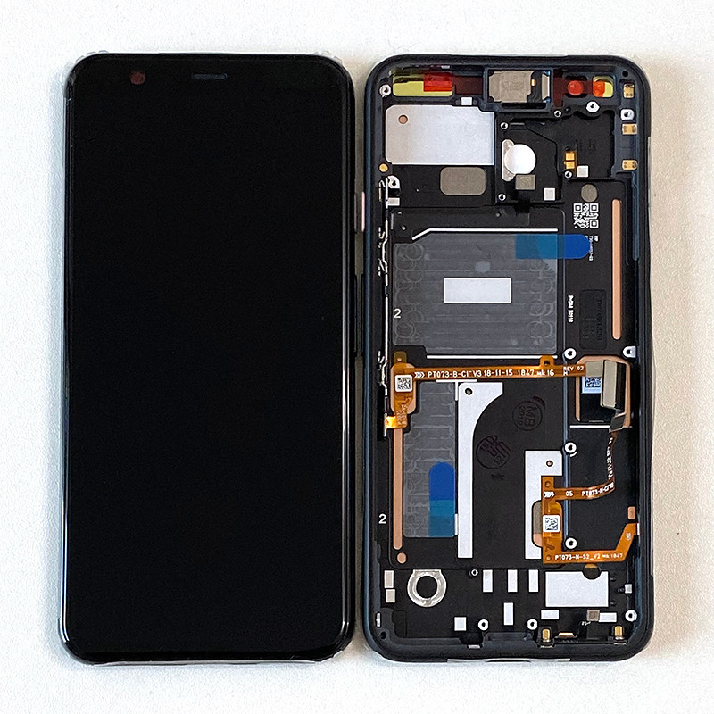 5.7" Original Amoled  M&Sen For Google Pixel 4 LCD Screen splay+Tou Panel gitizer Frame For Google P