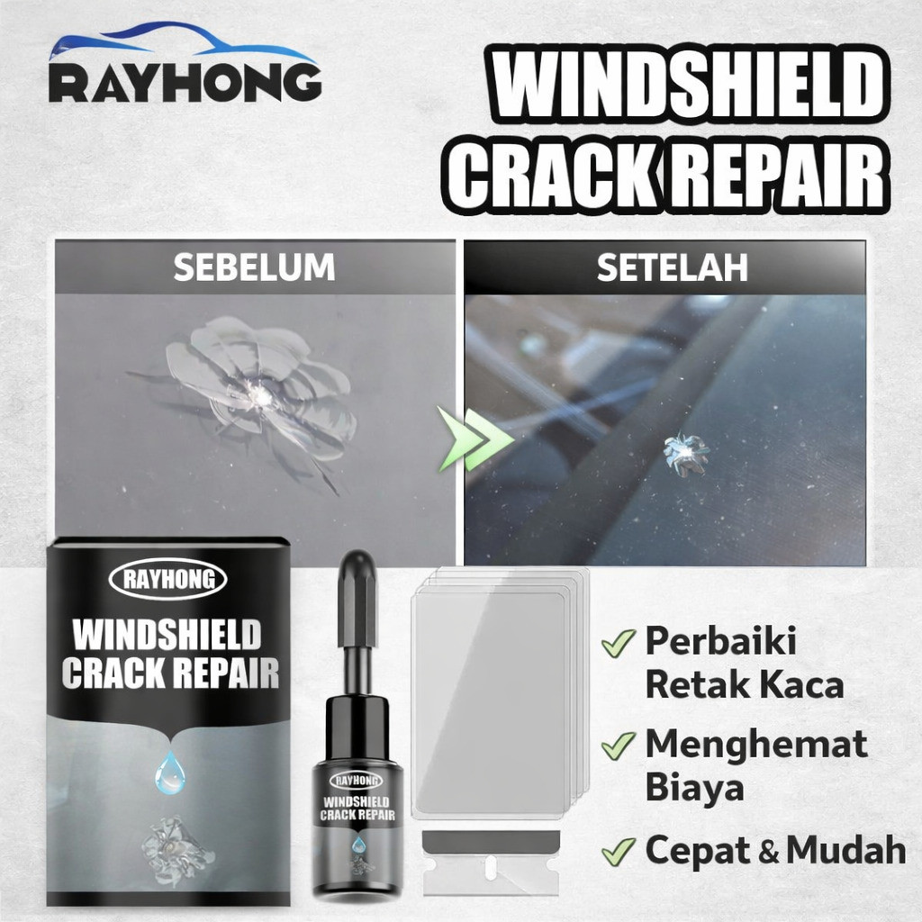 [Pengiriman 24 jam] Cairan Perbaiki Kaca Mobil | Perekat Kaca Mobil | Cepat Kering | Cairan Tambal R