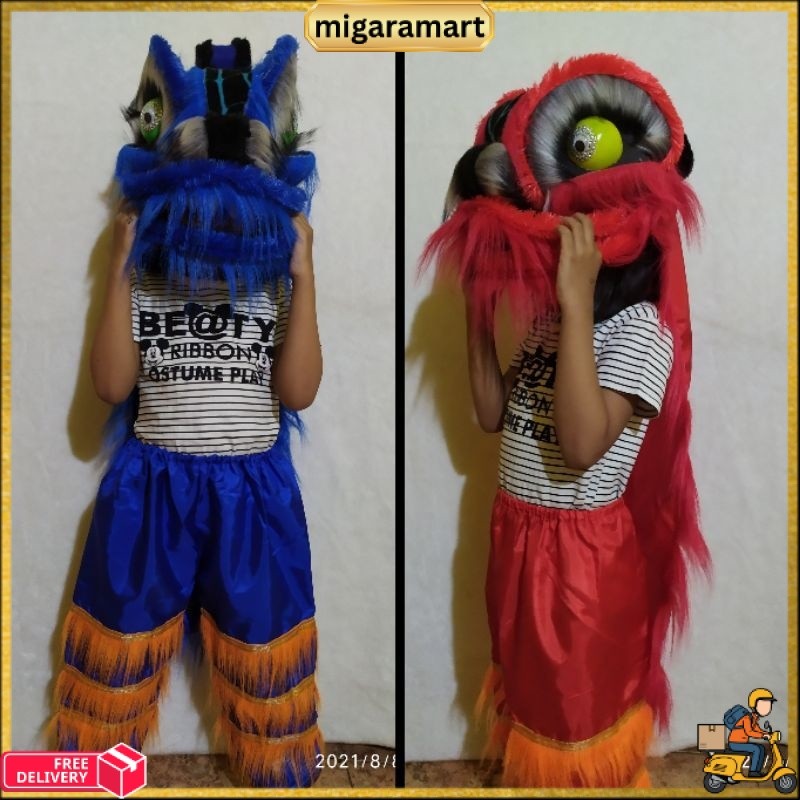 TERLARIS Barongsai anak nyala / Barongsai anak / Mainan barongsai anak / Barongsai mainan anak / Lio