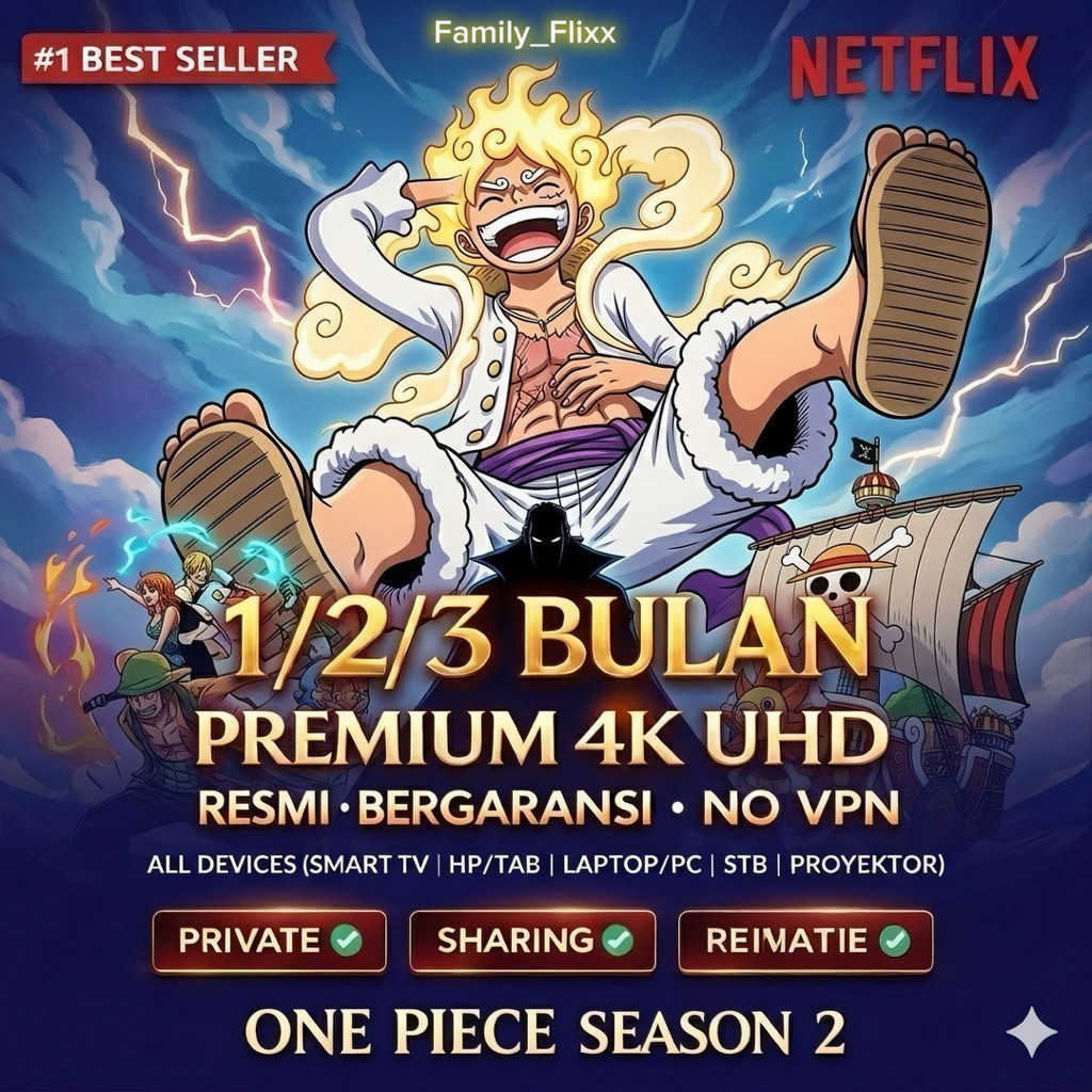 NETFLIX PREMIUM PRIVATE 29-HARI BERGARANSI RESMI TANPA ADA SEECRIN LIMITI