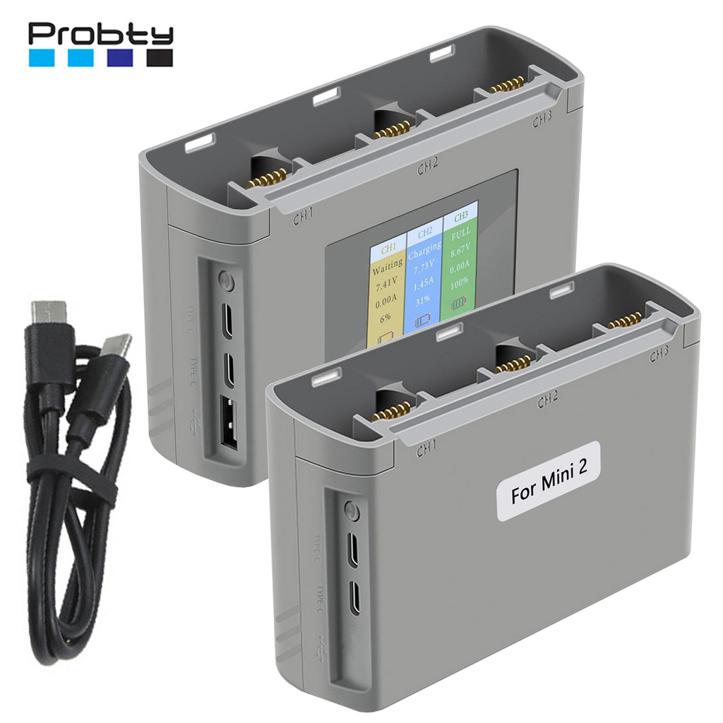 Hub Pengisi Daya Baterai untuk Mavic Mini 2/SE, Pengisi Daya Baterai Drone, Mengisi Tiga Baterai unt