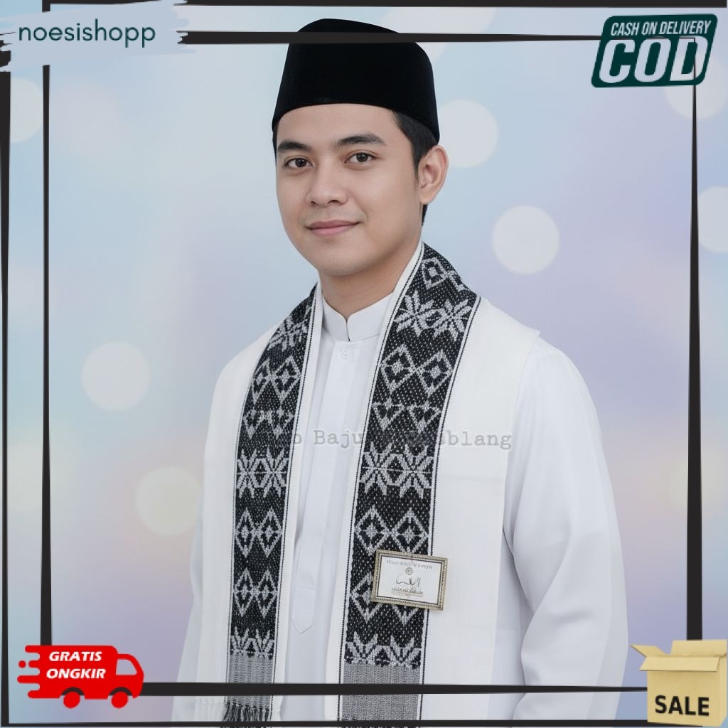 terbaru SORBAN PUTIH MURAH/ OLEH OLEH HAJI UMROH/ MOTIF SONGKET/POLOS/JAGUNG PREMIUM