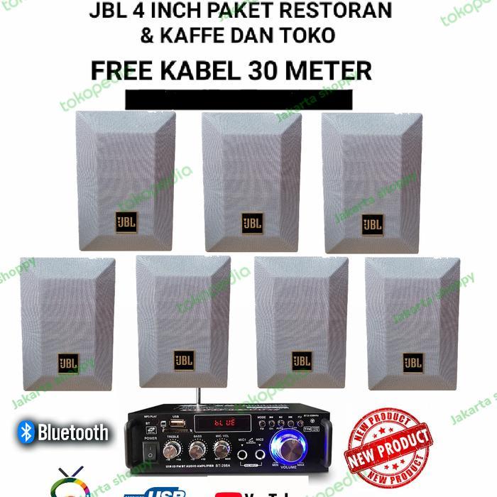Speaker JBL 4 inch paket usaha kantor - caffe - warung speaker 7 titik