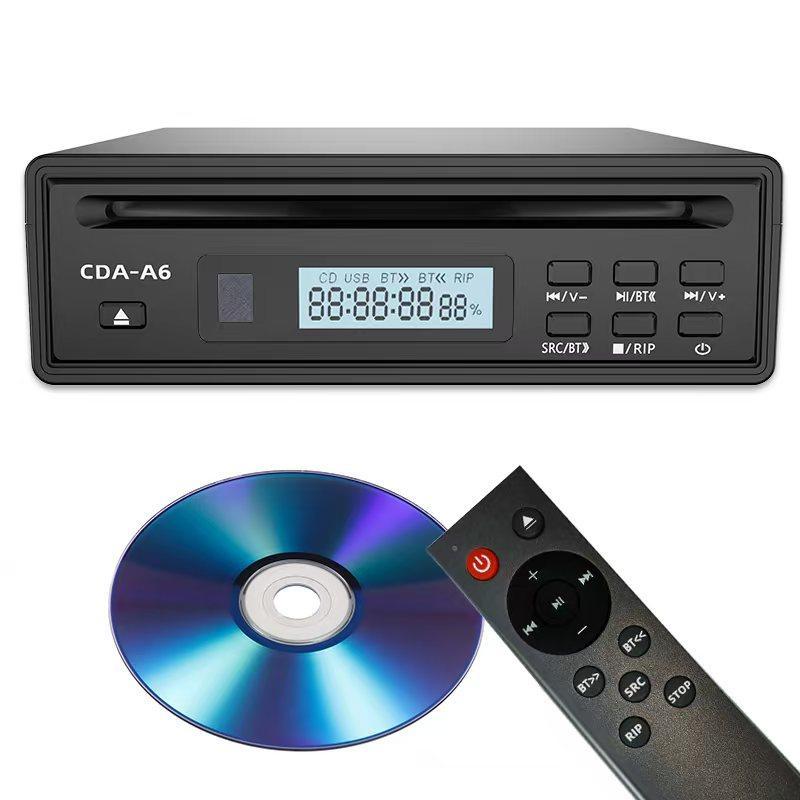 Portable Bluetooth CD Player Home CD Ripper HiFi Audio CD Player with Bluetooth Input and Output wit