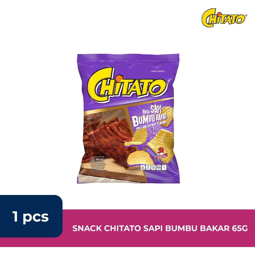SNACK CHITATO SAPI BUMBU BAKAR 65G PAKET SEMBAKO MURAH JAJANAN ANAK HARGA GROSIR TERLENGKAP