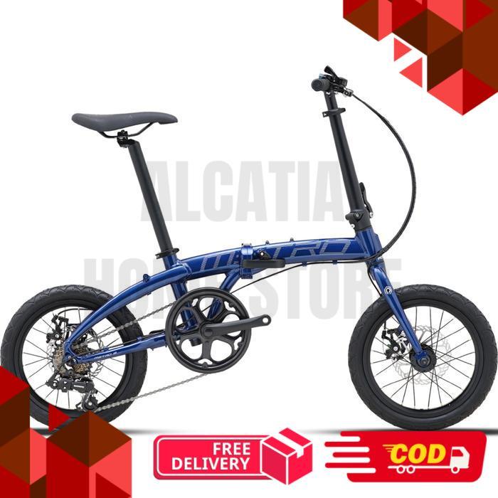 Polygon Metro 2 Sepeda Lipat 7 Speed [16 Inch] Folding Bike - Blue