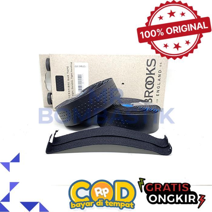 Brooks Microfibre Bar Tape Balutan Stang Sepeda Drop Bar - Black